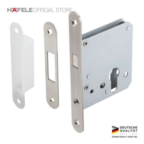 Hafele Mortise Sliding Door - Badan Kunci Pintu Geser Steel | Mitraruma